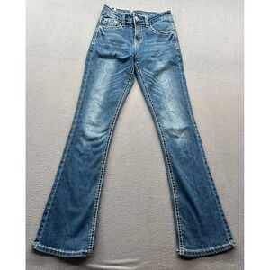 Rodeo Girl Jeans Girls Sz 14 Embellished Pockets Bootcut Western Style
